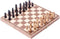 15" Classic Vintage Standard Folding Wooden Chess Set, Foldable Games Board Crafted Carved...