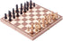 15" Classic Vintage Standard Folding Wooden Chess Set, Foldable Games Board Crafted Carved...
