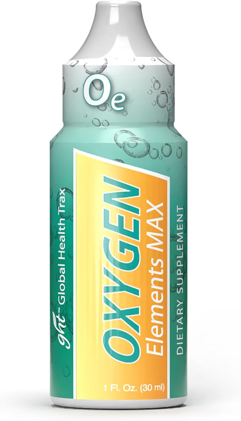 GHT Oxygen Elements Max Liquid Oxygen Drops in 1 Ounce Bottle, Portable Supplement – Bolster Endurance and Stamina, Cleanse Cells...