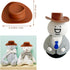 20 Pieces Plastic Mini Cowboy Hat for Crafts Mini Cowboy Hats Mini Sombrero Hats Drink Hat Cowgirl Hat Doll Hat Mini Cowgirl Hats for Drinks(Brown...