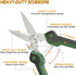 8.5 Inch Heavy Duty Scissors, Multifunction Shears Stainless Steel Blades with TPR Comfort Grips for Cutting Cable Wires, Cardboard, Leather...