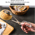 2 Pieces Buffet Salad Tongs for Kitchen Serving and Cooking, Stainless Steel Food Scissor Tongs, Catering Utensil for Bread Cake Bake Steak Barbec...