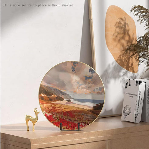 5 Pack 6 Inch Plate Stands for Display?Black Metal Iron Picture Frame Holders Stand?for Display Pictures? Photo Frames? Book? Decorative Plates? P...