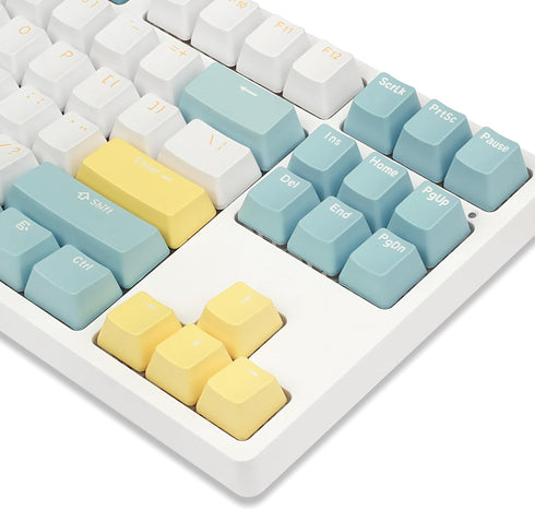 Happy Balls Keycaps Doubleshot PBT Keycap Set Custom OEM Profile Cherry MX Keyset for 61 63 64 66 68 84 87 96 100 104 108 MX Switches Mechanical K...