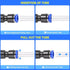 TAILONZ PNEUMATIC Blue Straight 2 Ways - 10MM Tube OD Push to Connect Tube Quick Fittings Push Lock PU-10 (Pack of 10)...