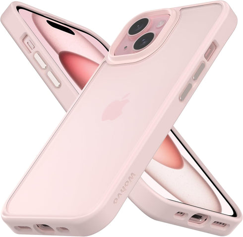 Designed for iPhone 15 Case, 4FT Military Grade Drop Protection,Translucent Matte Hard Back with Soft Edge Airbag, Protective Phone Cases for iPho...