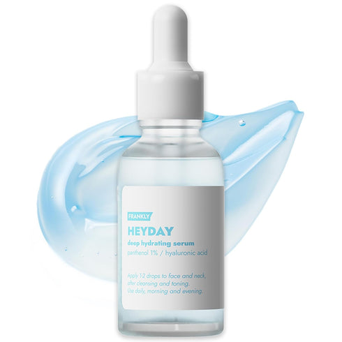 Frankly Heyday Serum - Deep Moisture & Radiance Boost with 1.125% Panthenol & Hyaluronic Acid | Vegan, Dermatologically-Tested | Anti-Aging & Firm...