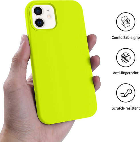 AOTESIER Compatible with iPhone 12 Case and iPhone 12 Pro Case 6.1 inch,Silky Touch Premium Soft Liquid Silicone Rubber Anti-Fingerprint Full-Body...
