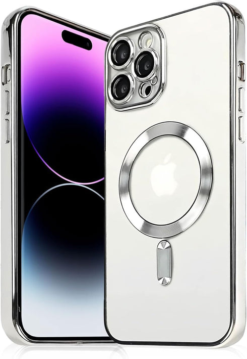 Plating Case for iPhone 14 Pro Max with Camera Lens Protector,Anti-Scratch Shockproof Slim Protective Case, Ideal for Women and Men?Compatible for...