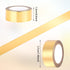 3PCS Gold Washi Tape - Metallic Foil Masking Tapes Stickers Self Adhesive Art Paper Tape Decorative Graphic Tape for DIY Craft Scrapbooking Gift W...