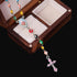 84Pcs/42Sets Rosary Kits Cross and Center Medal Charms Alloy Religion Enamel Picture Jesus Maria Links Connector Pendant for Diy Catholic Jewelry ...