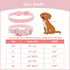 BINGPET Dog Leather Collar, Adjustable Dog Real Split Leather Studded Pet Collar, Durable Doggy Collars for Small Medium Large Dogs, Pink S...