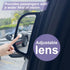 Car Auxiliary Blind Spot Mirror for B Pillar, Car Side View Mirror Adjustable for Rear Seat, Car Blind Spot Rearview Mirror Help Passengers Get Of...