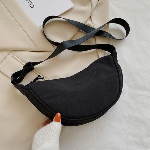 Crossbody Bag for Women Shoulder Messenger Bag Chest Bag Underarm Bag Casual Nylon Cross Body Bag(black)...
