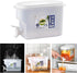Cold Kettle with Faucet in Refrigerator, Drink Dispenser for Fridge, Plastic Water Jugs Fruit Teapot Lemonade Bucket Drink Container for Fridge, a...