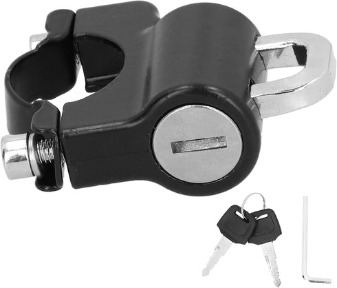 Ejoyous Helmet Lock, Universal Metal Motorcycle Safety Lock Helmet Lock Motorbike Parts with 2 Keys for 0.9?1.1in Handlebar of Motorcycles...