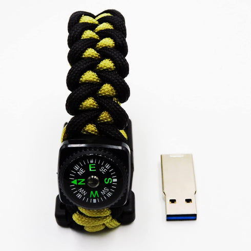 Bracelets USB Flash Drives Thumb Drive with Compass for Travel Companion and Outdoor Sports Lovers (USB3.0 32GB)...