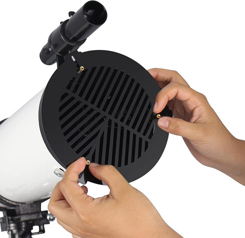 Bahtinov Mask Focusing Mask for Telescopes, Aluminum Metal Bahtinov Telescope Astronomy Focusing Mask for Outer Diameter from 104-146mm...