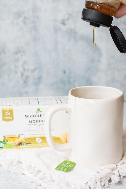 Miracle Tree - Organic Moringa Superfood Tea, 25 Individually Sealed Tea Bags, Honey & Vanilla (Keto, Detox, Energy/Immunity Booster, Vegan, Glute...