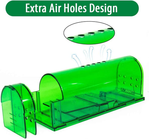 Humane Mouse Trap - Mouse Traps That Work – Best Mouse, Mice and Rat Trap Plastic Traps Live Catch and Release Rodents, Safe Around Children and P...