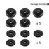 1/4" Female Thumb Nuts with Rubber Pads, 5pc Thumb Wheel Lock Nut Adapter, Anti-Slip Rubber Washers with 1/4" Screw Hole for Attach The Camera to ...
