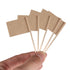 Senkary 100 Pack Blank Toothpick Flags Kraft Paper Food Signs Cheese Markers Cheese Labels for Charcuterie Board Accessories...