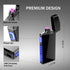 Dual Arc Plasma Lighter with LED Battery Indicator and Box, Rechargeable Windproof Flameless Electric Lighters for Fire Outdoors Camping Hiking Fr...