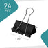 Binder Clips - 24 Medium Binder Clips, Binder Clips Medium, Binder Paper Clips, Binder Clip, Clips Office Supplies...