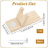 OLYCRAFT Wooden Hot Glue Gun Holder with 50Pcs Hot Melt Resin Glue Sticks Wood Hot Melt Glue Gun Stand Hot Melt Glue Gun Wooden Base with Glue Sti...