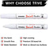 White Paint Pens marking pens Permanent Markers - 2 Pack Oil Based Waterproof Markers for Tire, Rubber,Wood, Rocks, Metal, Canvas,Plastic, Dark Su...