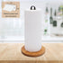 Wood Paper Towel Holder, Black Paper Towel Holder Countertop, Kitchen Towel Holder Free-Standing with Non-Slip Wooden Base...