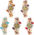 Weicam Women 5 Pack Luxury Watch Bracelet Diamond Flower Lady Retro Wholesale Wrist Watch Jewellery...