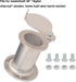 2" Teardrop Flanged Vent for UDS Ugly Drum Smoker Lid Exhaust, BBQ smoker Vent Smoke Stack Damper - With Screws (aluminium)...