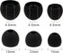 Ear Bud Replacement Pieces Silicone,8 Pairs of Soft Silicone Ear Tips in S/M/L Sizes, with 4mm Connector Hole, Designed to fit Most inear Headphon...