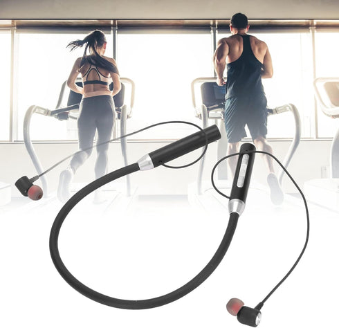 BT 5.2 Neckband Earbuds, Magnetic Headphones, IPX5 Waterproof Stereo Ergonomic Enhanced Bass Sports Earphone with Multi Functional Buttons for Exe...