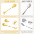 20 Pack Stainless Steel Leaf Coffee Spoon Tableware Dessert Spoons, Stirring, Mixing, Sugar, Stir, Ice Cream, Cake, Teaspoon 4.7 inch Gold...