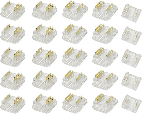 3-Pin 10mm COB LED Strip Connector Kit for Solderless Strip-to-Wire and Strip-to-Strip Joints on CCT COB LED Light Strips (Pack of 25)...