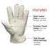 Lincoln Electric Welders Leather Drivers Gloves | Top Grain & Split Leather | Cotton Liner | Large | K3770-L, White...