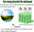 AA Ni-MH 600mAh 1.2V aa Rechargeable Battery for Outdoor Solar Lights,Garden Lights, Remotes, Mice (Green 8-Pack)...