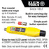 Klein Tools VDV512-100 Cable Tester, Coax Explorer 2 VDV Tester, Push Button Operation For Wire Tracing, Testing and Mapping Coaxial Cable...