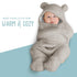 BlueMello Swaddle Blanket | Ultra-Soft Plush Essential for Infants 0-6 Months | Receiving Swaddling Wrap Grey | Ideal Newborn Registry and Toddler...
