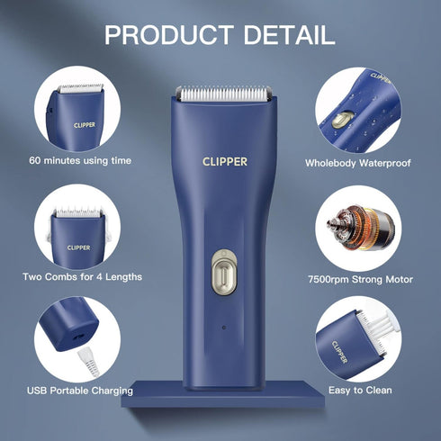 Dog Clippers,Quiet Washable USB Rechargeable Cordless Dog Grooming Kit,Electric Pets Hair Trimmers Shaver Shears for Dogs and Cats...