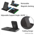 Portable Fast Wireless Charger, 4 in 1 Qi Fast Wireless Charging Station, Detachable Wireless Charger Station for iPhone 13/12/12 Pro/11/11 Pro/XR...