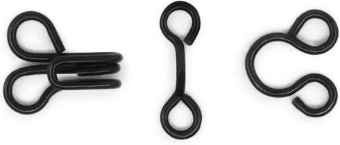 Dritz Hook & Eye Closures, 14 Count, Size 0, Black...
