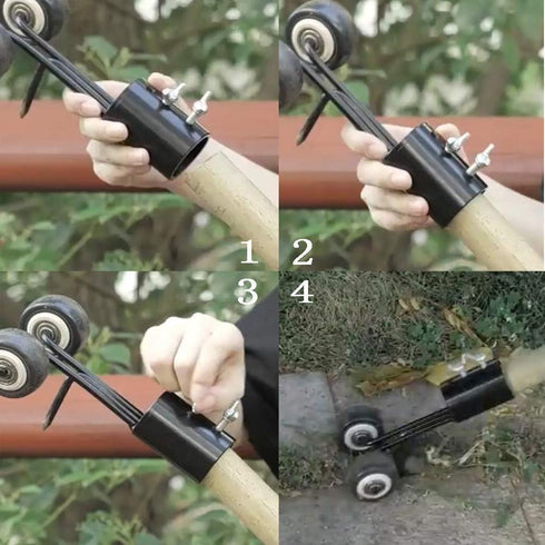 Weed Puller Tool with Wheels, Stand Up Weeding Tools for Garden Patio Backyard Lawn Sidewalk Driveways Weeds...