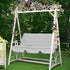 AYNEFY Swing Cushion Cover,Garden Courtyard Outdoor Waterproof 190T Polyester Taffeta Swing Seat Cover 3 Seats Swing Chair Hammock Seat Cushion fo...