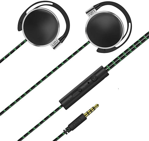Clip Type Earphones?Portable Stereophone Headphones,with Microphone and Call Controller Stereo Earphones,Suitable for Compatible with 3.5mm iPhone...