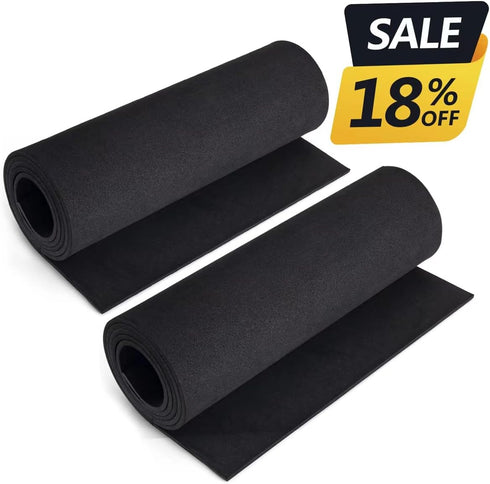 2-Pack Black Eva Foam Cosplay Sheets roll, Premium eva Craft Foam 3mm Thick, 13.9" x 59", High Density 86kg/m3 for Cosplay Costume, Crafts, DIY Pr...