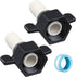 Dreyoo 1/2 Inch x 14 NPT x 1/2 Inch Barb Straight Swivel Adapter RV Water Pump Fittings with Thread Seal Tape, 1/2 Inch Female Threaded PEX Fittin...