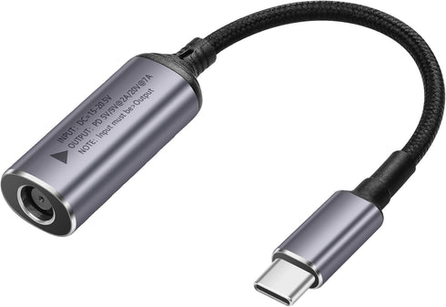 SinLoon PD 140W DC7450 to USB C Cable DC 7.4mm x 5.0mm Female(7.4 x 0.6mm) Input to Type C Male Power Charging Cable with PD Automatic Identificat...